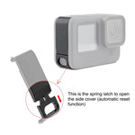GoPro HERO13 Black /12 Black /11 Black /10 Black /9 Black용 PULUZ 금속 배터리 측면 인터페이스 커버, 금속 플라스틱 측면 커버
