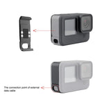 GoPro HERO13 Black /12 Black /11 Black /10 Black /9 Black용 PULUZ 금속 배터리 측면 인터페이스 커버, 금속 플라스틱 측면 커버