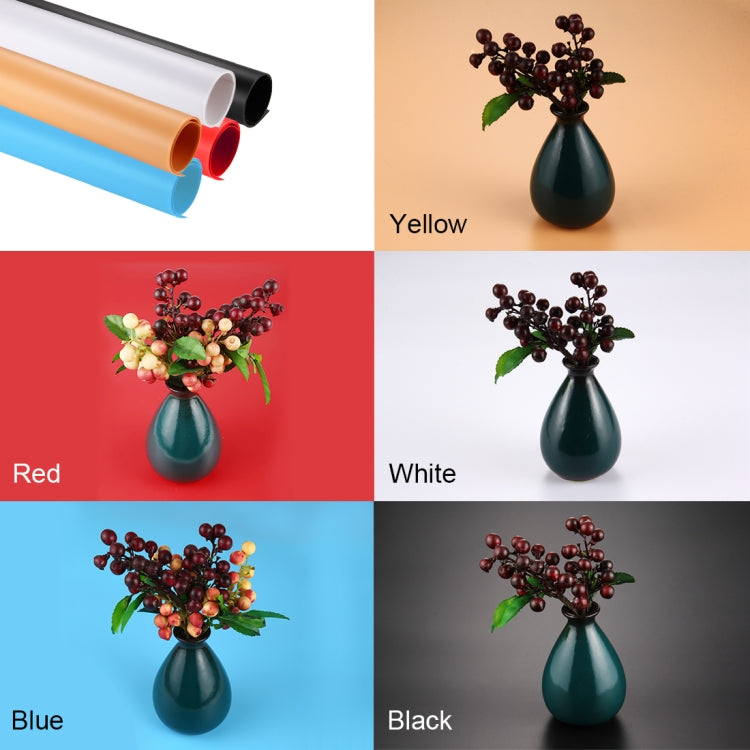 PULUZ 사진 배경 PVC 종이 키트 스튜디오 텐트 박스용, 크기: 121cm x 58cm, 배경 60cm(블루), 배경 60cm(레드), 배경 60cm(B), 배경 60cm(W)