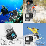GoPro HERO13 Black /12 Black /11 Black /10 Black /9 Black용 PULUZ 60m 방수 하우징 보호 케이스, 버클 기본 마운트 및 나사 포함, GoPro HERO9 Black용