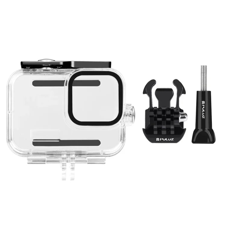 GoPro HERO13 Black /12 Black /11 Black /10 Black /9 Black용 PULUZ 60m 방수 하우징 보호 케이스, 버클 기본 마운트 및 나사 포함, GoPro HERO9 Black용