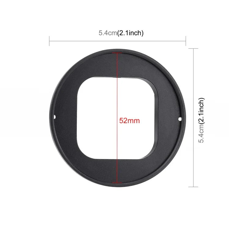 PULUZ 52mm UV 렌즈 필터 GoPro HERO12 Black /11 Black Mini /11 Black /10 Black /9 Black용, 어댑터 링 포함, UV 필터