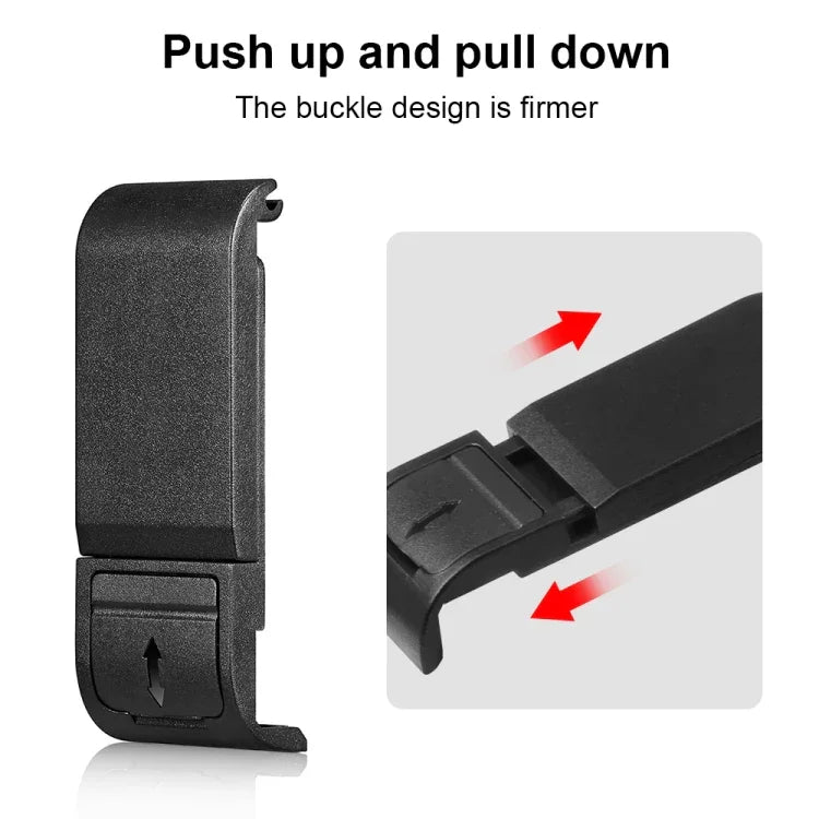 GoPro HERO13 Black /12 Black /11 Black /10 Black /9 Black용 PULUZ POM 플라스틱 배터리 측면 인터페이스 커버, POM 플라스틱 측면 커버