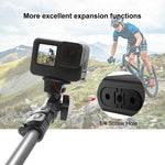 GoPro HERO 4K 2024 / HERO13 Black /12 Black /11 Black /11 Black mini /10 Black /9 Black /8 Black / Max용 PULUZ 접이식 핑거 삼각대 마운트 어댑터, GoPro HERO13 Black용 접이식 핑거 삼각대
