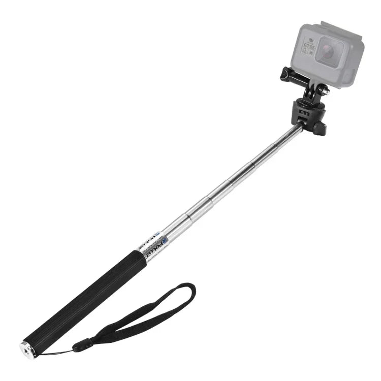 PULUZ 고프로, 인스타360, DJI 및 기타 액션 카메라용 확장형 핸드헬드 셀피 모노포드, 길이: 22.5-80cm, 길이: 22.5-100cm