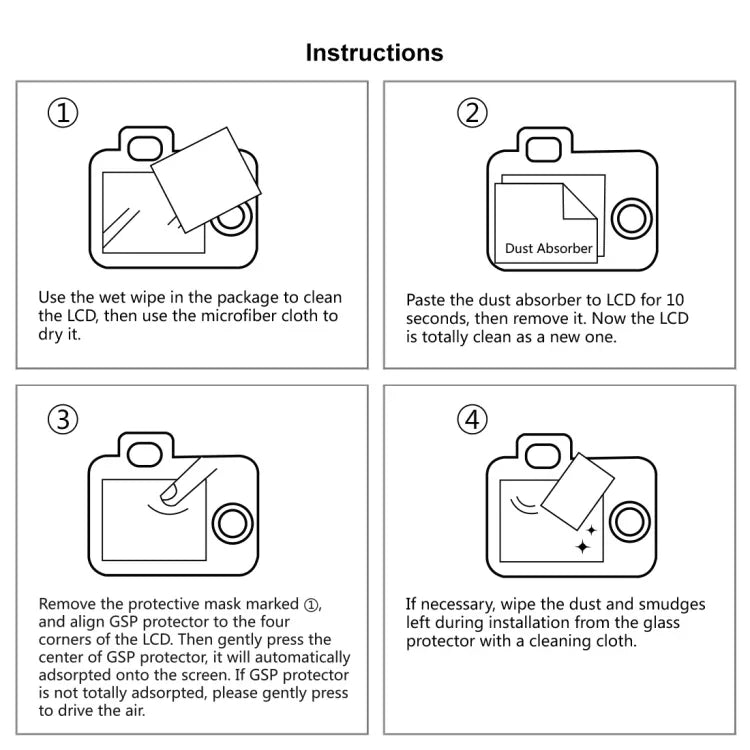 Compatible with Fujifilm X-T2 / X-A3 / X-A5 / X-A10 / X-A20, X-T1/T2 Protector