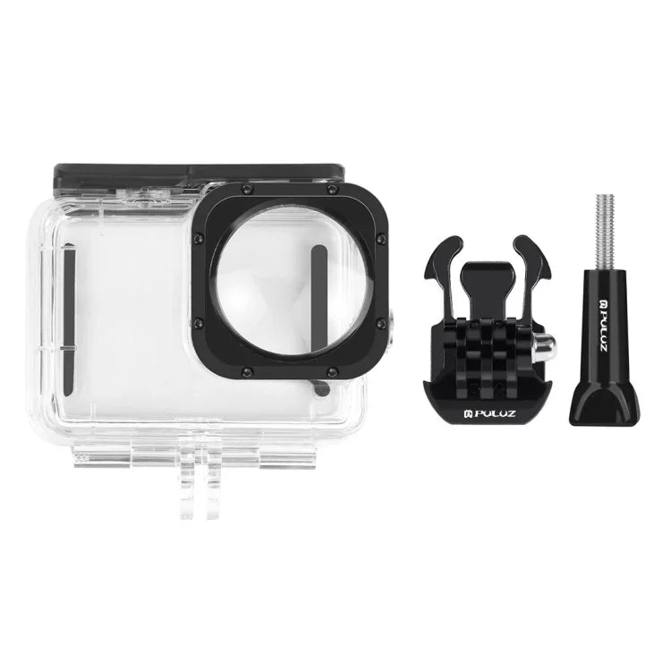PULUZ 고프로 HERO12 Black /11 Black /11 Black Mini /10 Black /9 Black 맥스 렌즈 모드용 40m 방수 하우징 보호 케이스 버클 기본 마운트 및 나사 포함, 고프로 Hero11 Black / HERO10 Black용