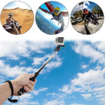PULUZ 고프로, 인스타360, DJI 및 기타 액션 카메라용 확장형 핸드헬드 셀피 모노포드, 길이: 22.5-80cm, 길이: 22.5-100cm