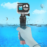PULUZ 고프로, 인스타360, DJI 및 기타 액션 카메라용 스트랩 및 퀵 릴리스 베이스가 있는 부력 폼 핸드 그립, 폼 부력 핸드 그립