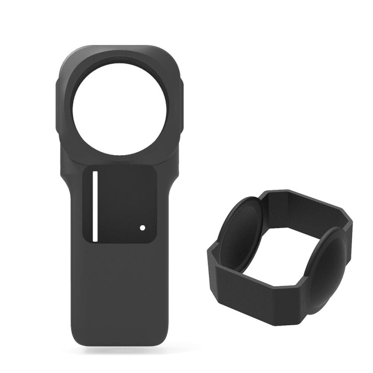 PULUZ Insta360 One RS 1인치 360 에디션용 렌즈 커버 포함 실리콘 보호 케이스, 실리콘 케이스(검정), 실리콘 케이스(빨강)