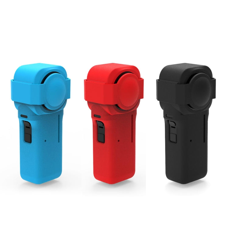PULUZ Insta360 One RS 1인치 360 에디션용 렌즈 커버 포함 실리콘 보호 케이스, 실리콘 케이스(검정), 실리콘 케이스(빨강)