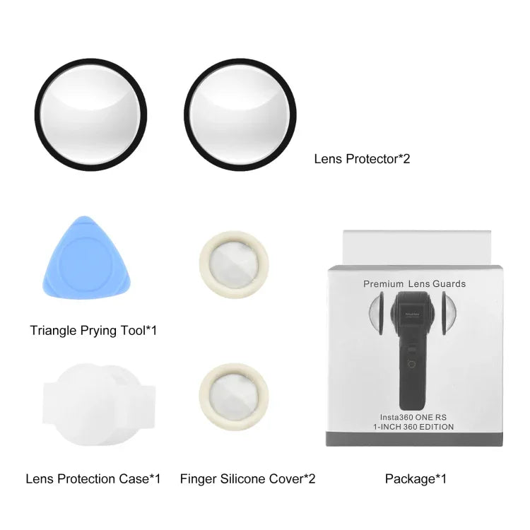 PULUZ Insta360 ONE RS 1인치 360 에디션용 렌즈 가드 PC 보호 커버, 렌즈 가드