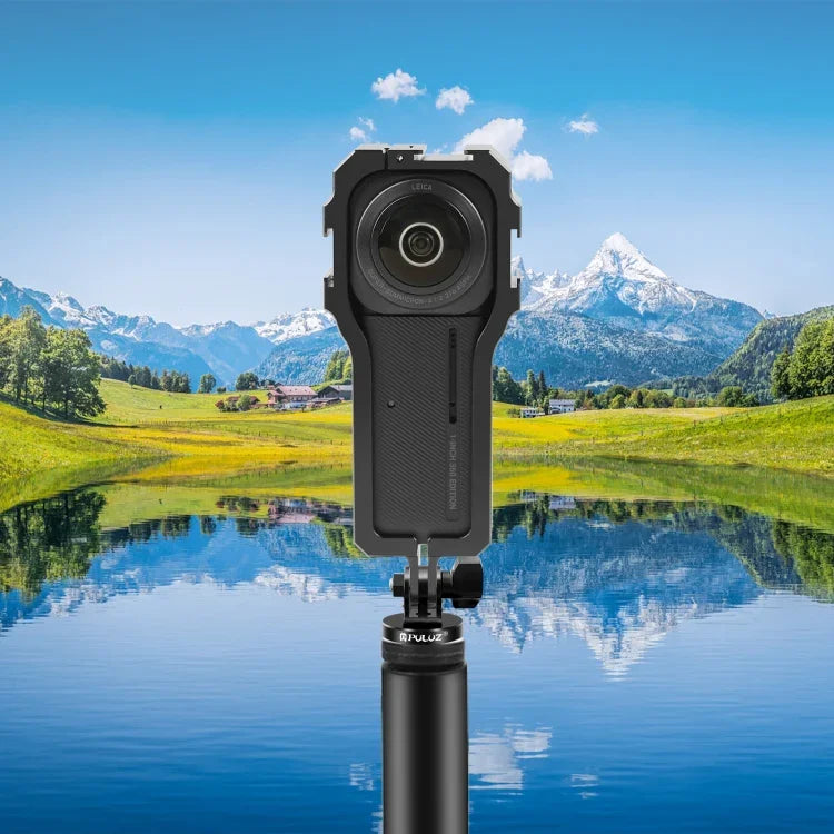 PULUZ Insta360 ONE RS 1인치 360 에디션용 콜드 슈 포함 보호 케이지 리그 하우징 프레임, 보호 케이지