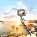 PULUZ GoPro, Insta360, DJI 및 기타 액션 카메라용 250mm 알루미늄 합금 탄소 섬유 부력 셀카봉 확장 암 로드, 250mm