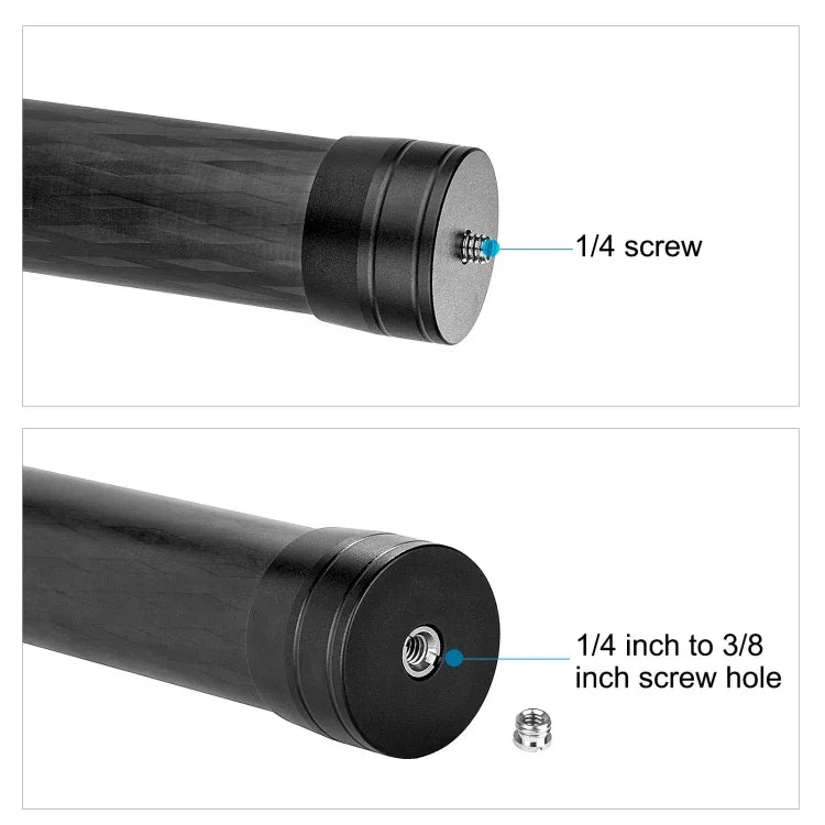 PULUZ DJI / MOZA / Feiyu V2 / Zhiyun G5 짐벌용 21cm 탄소 섬유 확장 모노포드 스틱, 21cm