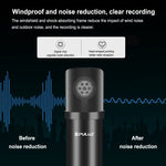 PULUZ 스튜디오 방송 전문 노래 마이크 키트 서스펜션 가위형 암 & 금속 쇼크 마운트 & USB 사운드 카드 포함, 마이크 키트 (블랙), 마이크 키트 (골드), 마이크 키트 (실버)