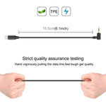 PULUZ 3.5mm TRS 수컷 to 8핀 수컷 라이브 마이크 오디오 어댑터 케이블 PU3153 / PU3154용, 3.5mm to 8핀