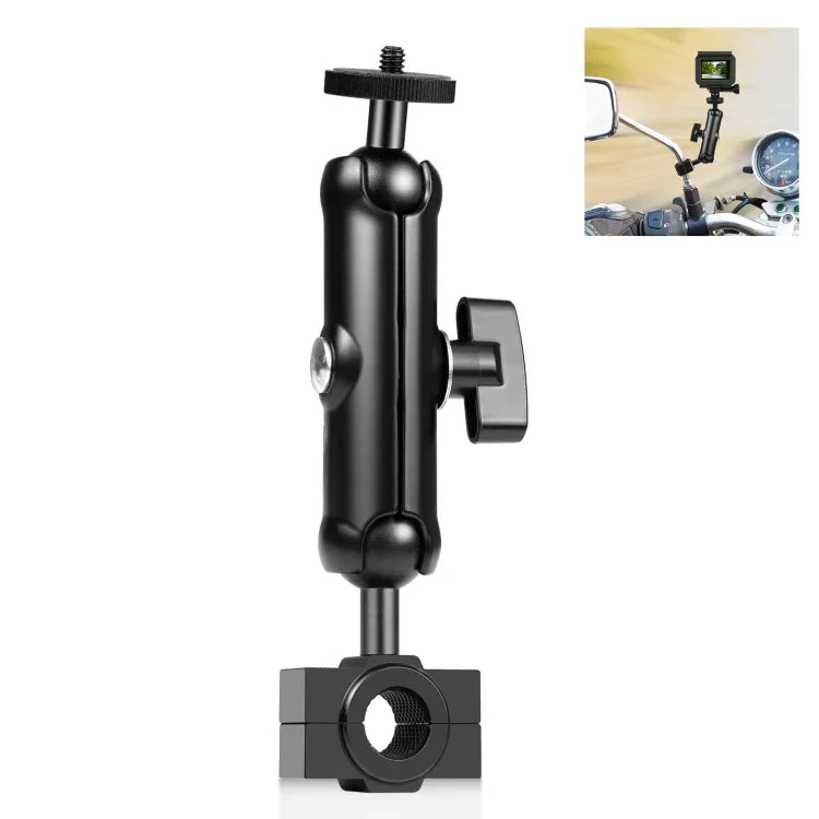 PULUZ 오토바이 후사경 고정 마운트, GoPro 및 기타 액션 카메라용, 후사경 마운트