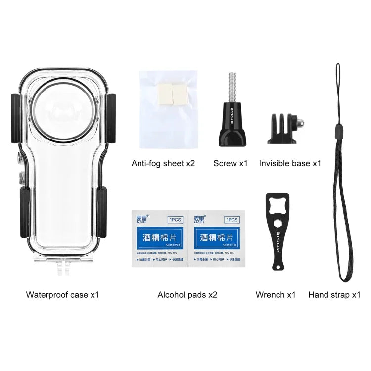 Insta360 One RS 1인치 360 에디션용 PULUZ 40m 방수 하우징 케이스
