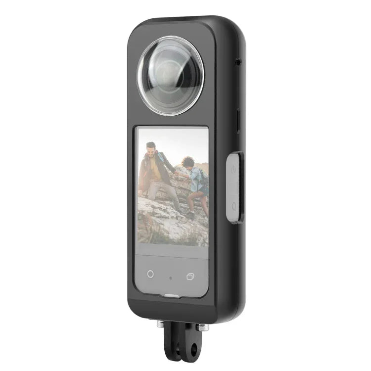 Insta360 X3용 PULUZ 금속 보호 케이지 리그 하우징 프레임 렌즈 프로텍터 포함, 렌즈 프로텍터가 있는 금속 프레임