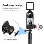 Insta360 X3용 PULUZ 콜드 슈 PC 플라스틱 보호 프레임 어댑터 마운트 및 나사 포함, PC 프레임