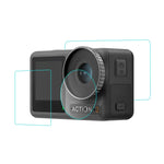 DJI Osmo Action 3용 PULUZ 3-in-1 렌즈 전면 및 후면 화면 강화유리 방폭 필름, DJI Osmo Action 3용