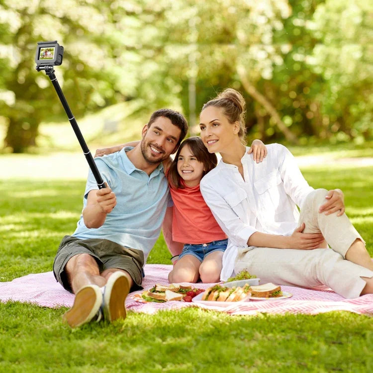 Insta360 One RS / X2 / X3 / DJI Osmo 360용 PULUZ 73.5cm 금속 셀카봉 모노포드 투명 어댑터 베이스 및 나사 포함, 70cm 모노포드