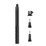 Insta360 One RS / X2 / X3 / X4 / DJI Osmo 360용 PULUZ 110cm 금속 셀카봉 모노포드 투명 어댑터 베이스 및 나사 포함, 110cm 모노포드