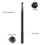 Insta360 One RS / X2 / X3 / X4 / DJI Osmo 360용 PULUZ 157cm 금속 셀카봉 모노포드, 150cm 모노포드