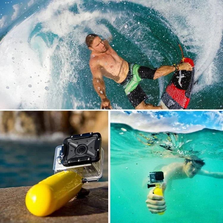PULUZ 부력 핸들 보버 손잡이 스트랩 포함 GoPro, Insta360, DJI 및 기타 액션 카메라용, 보버 손잡이