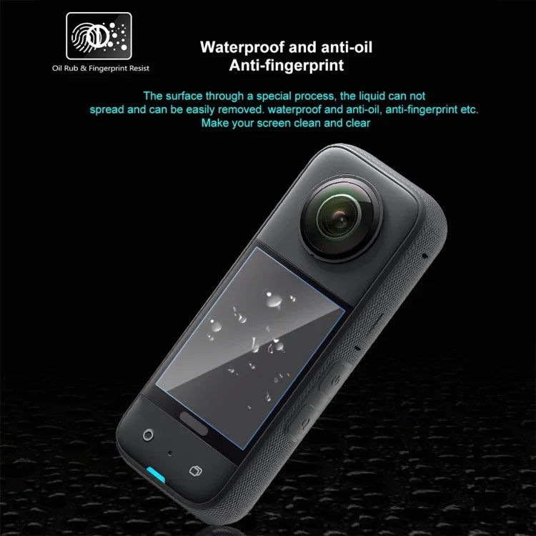 Insta360 X3 PULUZ 2개 곡면 HD 스크린 필름, Insta360 X3용