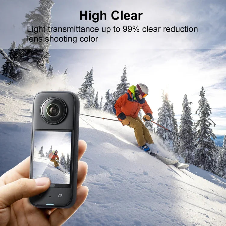 Insta360 X3 PULUZ 2개 곡면 HD 스크린 필름, Insta360 X3용