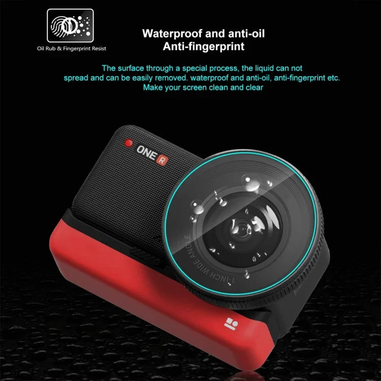Insta360 One RS PULUZ 3-in-1 스크린 + 4K 렌즈 + 라이카 렌즈 강화 유리 필름, Insta360 One RS용