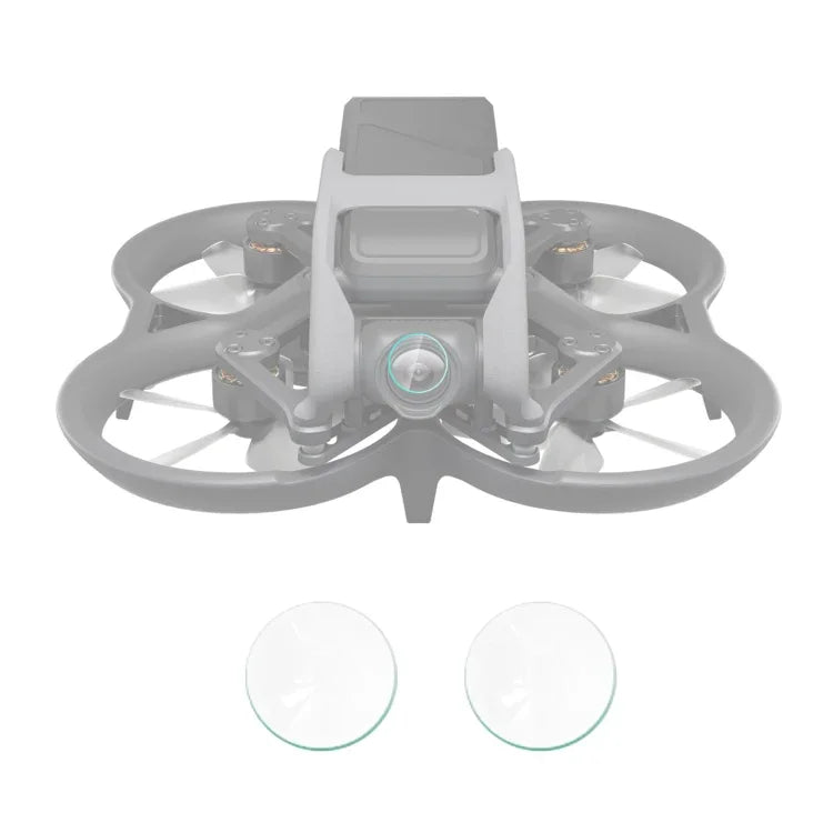 DJI Avata용 PULUZ 2개 세트 강화유리 드론 렌즈 필름, DJI Avata용