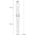 애플 워치 스포츠 38mm 고성능 고무 스포츠 시계줄, 핀 앤 턱 클로저 방식