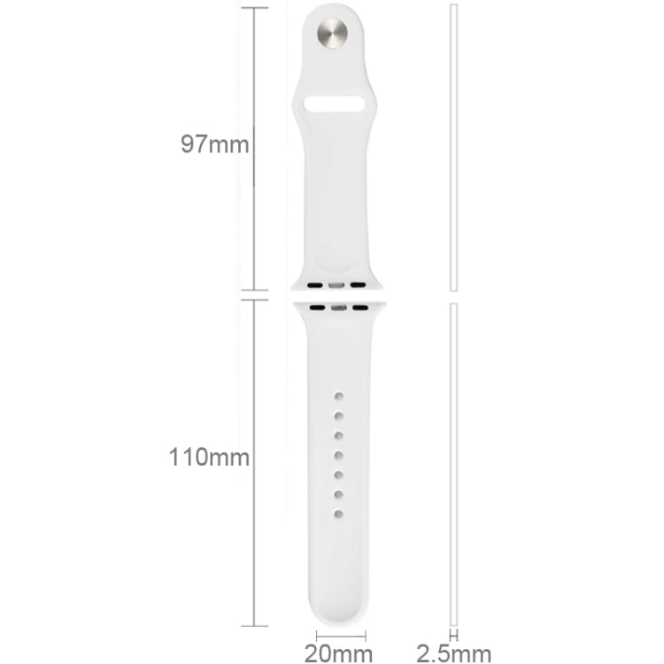 애플 워치 스포츠 38mm 고성능 고무 스포츠 시계줄, 핀 앤 턱 클로저 방식