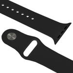 애플 워치 스포츠 42mm 고성능 고무 스포츠 시계줄, 핀 앤 턱 클로저 방식