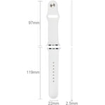 애플 워치 스포츠 42mm 고성능 고무 스포츠 시계줄, 핀 앤 턱 클로저 방식