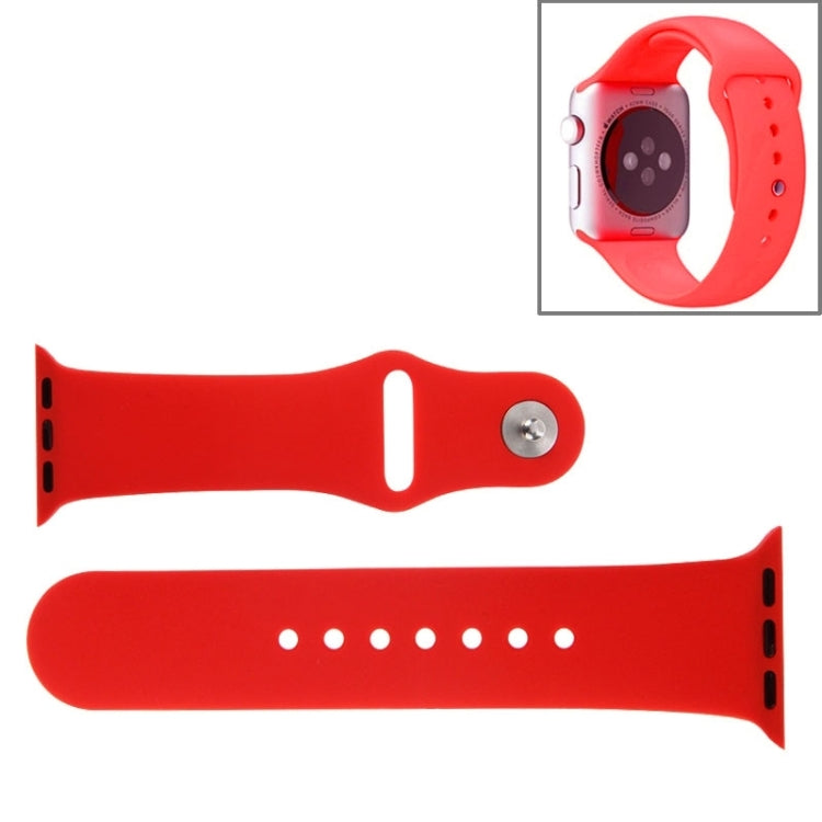 애플 워치 스포츠 42mm 고성능 고무 스포츠 시계줄, 핀 앤 턱 클로저 방식