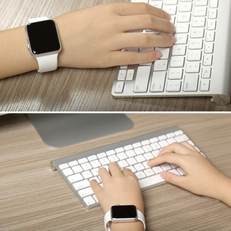 Apple Watch Sport 42mm용 고성능 롱 러버 스포츠 시계줄 핀 앤 턱 클로저 포함