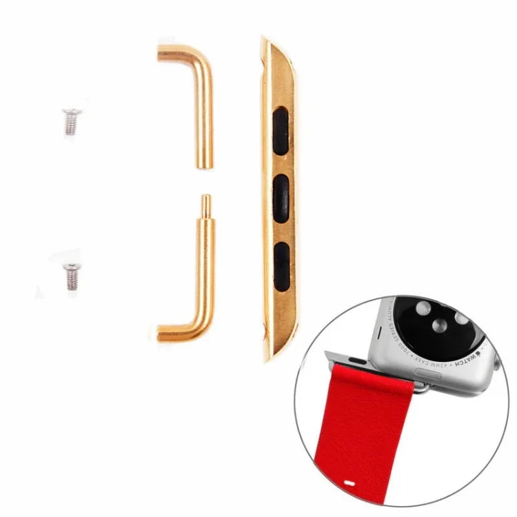 Apple Watch 42 / 44 / 45mm 메탈 스트랩 커넥터 메탈 버클, 한 쌍