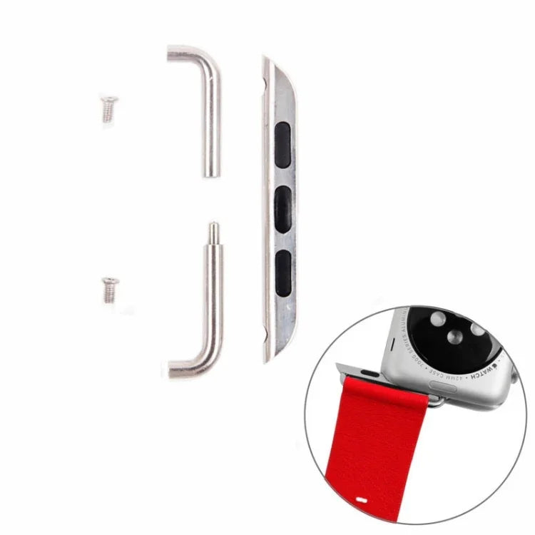 Apple Watch 42 / 44 / 45mm 메탈 스트랩 커넥터 메탈 버클, 한 쌍
