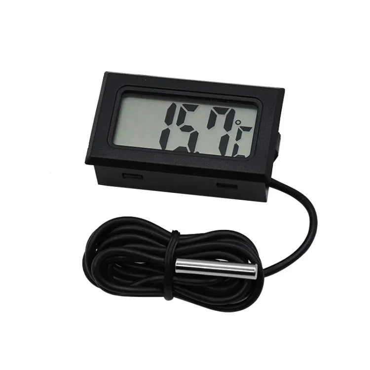 미니 LCD 디지털 냉장고 냉동고 온도계, 삽입 크기 46mm x 26.6mm, 케이블 길이 1m, PT-2