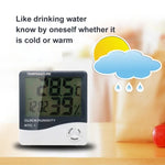3.8인치 LCD 디지털 온도 및 습도계 시계/달력 포함 (HTC-1), HTC-1