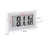 미니 LCD 실내 디지털 온도계 (화씨 표시), 흰색, (화씨 표시)(흰색), (화씨 표시)(검정)