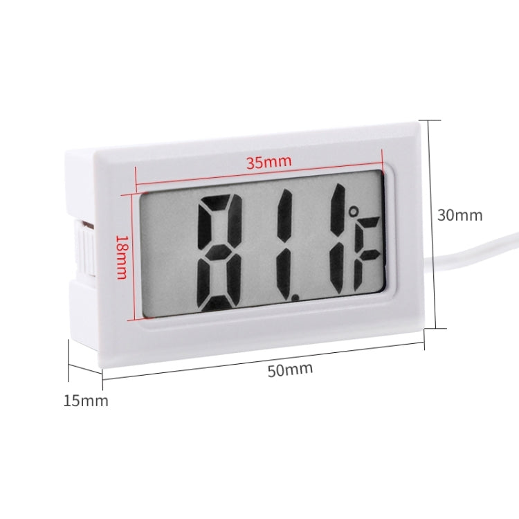 미니 LCD 실내 디지털 온도계 (화씨 표시), 흰색, (화씨 표시)(흰색), (화씨 표시)(검정)