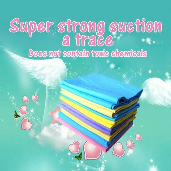 KANEED Super Absorption Clean Cham PVA Synthetic Chamois Car Wash Towel, Random Color Delivery, Wash Towel