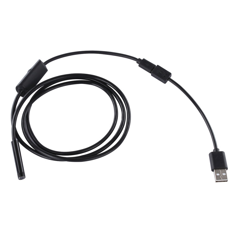 방수 마이크로 USB 내시경 스네이크 튜브 검사 카메라, 6 LED 포함, OTG 안드로이드 폰용, 길이: 1m, 렌즈 직경: 7mm, 7mm