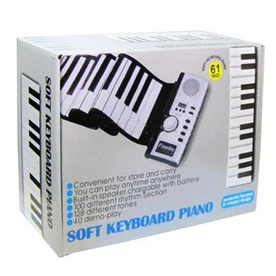 Datopal 61키 롤업 소프트 키보드 피아노 MIDI, 61 표준 키 화이트