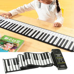 88키 휴대용 MIDI 실리콘 유연 롤업 피아노, 키보드: 133 x 14.2 x 0.6cm, 88키 롤업 피아노